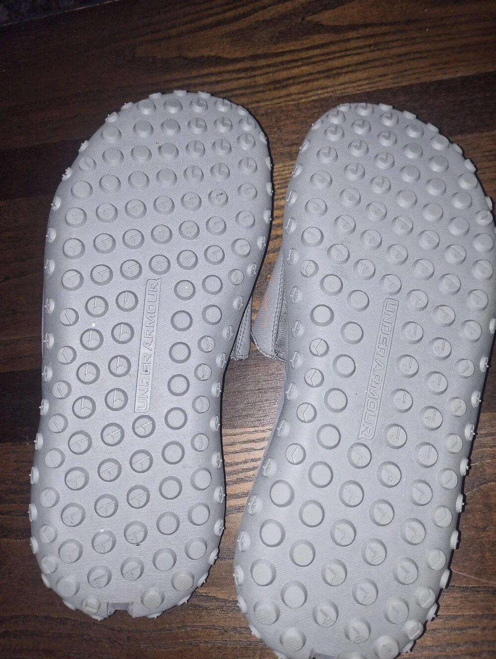 Under Armour Project Rock 3 Slides Mens Size 13 Grey Recovery Slip